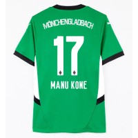 Camisa de Futebol Borussia Monchengladbach Manu Kone #17 Equipamento Secundário 2024-25 Manga Curta